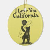 Ik hou van je Californië Keramisch Ornament (Links)
