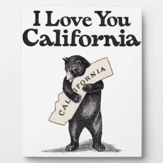 Ik hou van je Californische Beer Hug Fotoplaat