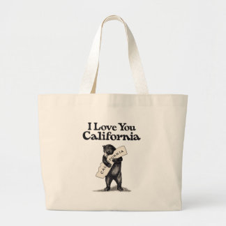 Ik hou van je Californische Beer Hug Grote Tote Bag