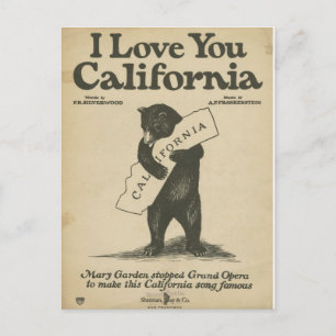 Ik hou van je Californische Briefkaart