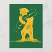 Ik hou van je Californische—Groen en Goud Briefkaart (Voorkant)