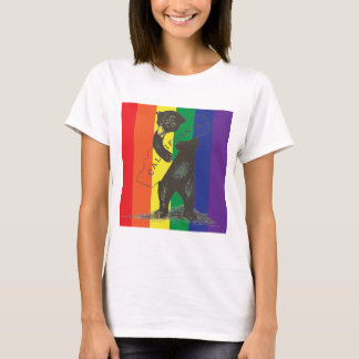 Ik hou van je Californische regenboog T-shirt