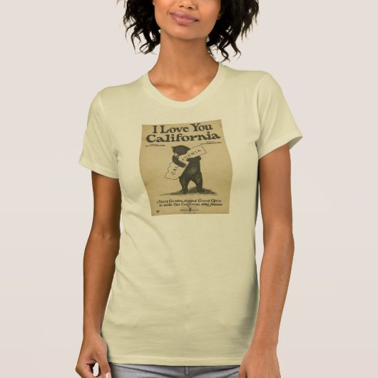 Ik hou van je Californische Shirt (Voorkant)