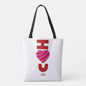Ik hou van je Canvas tas (Achterkant)