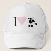 Ik hou van je Cartoon Trucker Hat Trucker Pet (Voorkant)