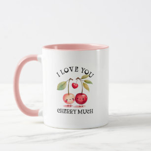 Ik hou van je Cherry veel Valentijnsdag Mok