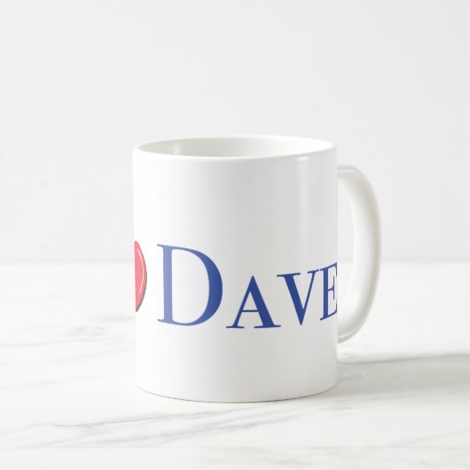 Ik hou van je, Dave mok (Voorkant rechts)