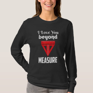 Ik hou van je een laat grappig grafisch ontwerp t-shirt