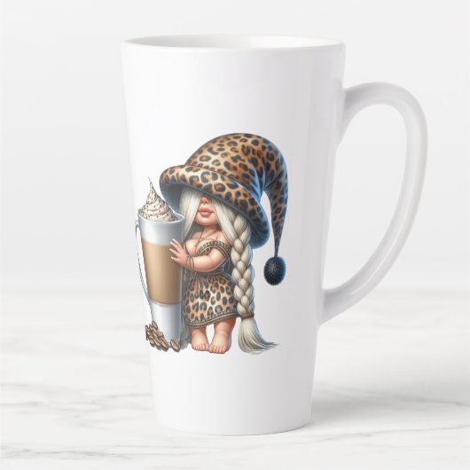 Ik hou van je een latte 17 oz. Mok (Rechts)