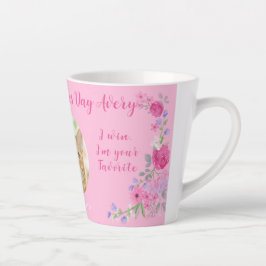 Ik hou van je een latte aangepaste Valentijn van C Latte Mok