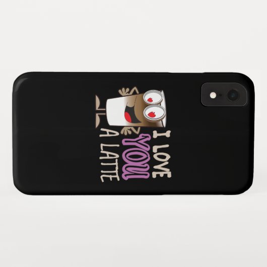 Ik hou van je, een latte Case-Mate iPhone case (Achterkant (horizontaal))