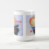 Ik hou van je een Latte Coffee Mok (Center)