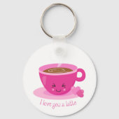 Ik hou van je, een latte sleutelhanger (Voorkant)