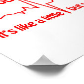 Ik hou van je, een leuke romantische meme. poster (Hoek)