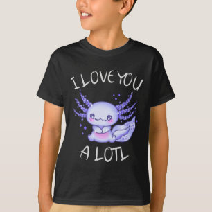 Ik hou van je, een lol Axolotl in de liefde voor F T-shirt
