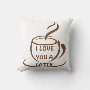 Ik hou van je een romantisch, grappig design kussen