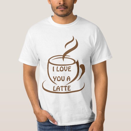 Ik hou van je een romantisch, grappig design t-shirt (Voorkant)