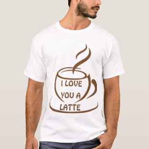 Ik hou van je een romantisch, grappig design t-shirt