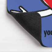 Ik hou van je, een veel rood hart muismat (Hoek)