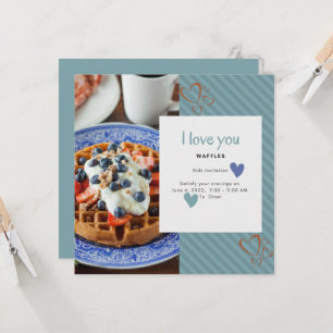 Ik hou van je, een wafelpartij, een Kind Kaart