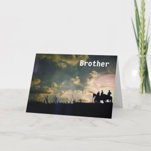 IK HOU VAN JE EN BLIJE VERJAARDAG ***BROER** KAART (Voorkant)