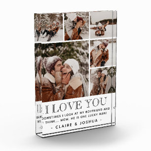 "Ik hou van je" en prijsopgave Modern 6 Foto colla