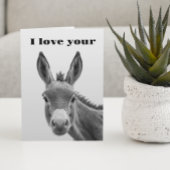Ik Hou Van Je Ezel Grappig Kaart