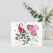 Ik hou van je feestdagenkaart (Staand voorkant)