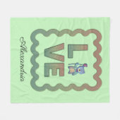 Ik hou van je. fleece deken (Voorkant (Horizontaal))