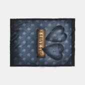 Ik hou van je fleece deken (Voorkant (Horizontaal))