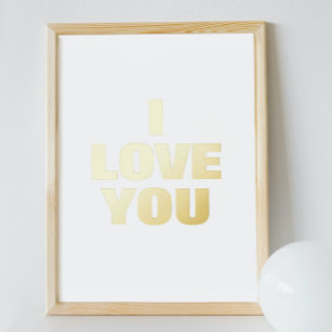 Ik hou van je folie afdrukken