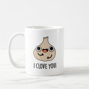 Ik hou van je Funny Spice Garlic Pun Koffiemok