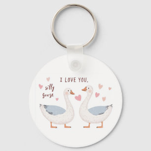 Ik hou van je, Gekke gans - voor iemand speciaal Sleutelhanger