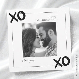 Ik hou van je Gelukkige Valentijnsdag Echtgenoot X Feestdagenkaart