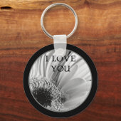 Ik hou van je - Gerber Daisy Sleutelhanger (Voorkant)