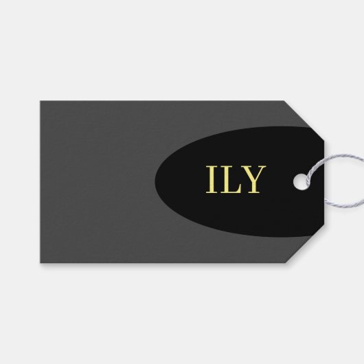 "Ik hou van je" Gift Label Cadeaulabel (Voorkant (Horizontaal))