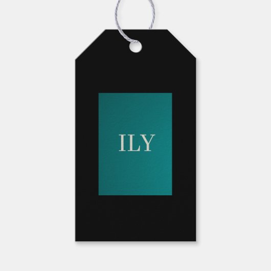 "Ik hou van je" Gift Label Cadeaulabel (Voorkant)