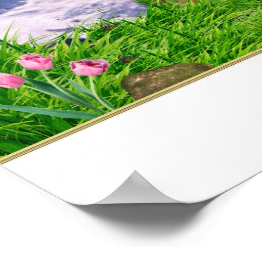 Ik hou van je God met al je hart poster (Hoek)