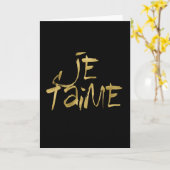 Ik hou van je, Gold and Black Kaart (Gele Bloem)