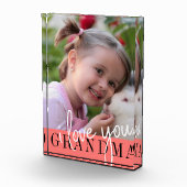 Ik hou van je Grandma Custom Photo Fotoblokken (Rechts)