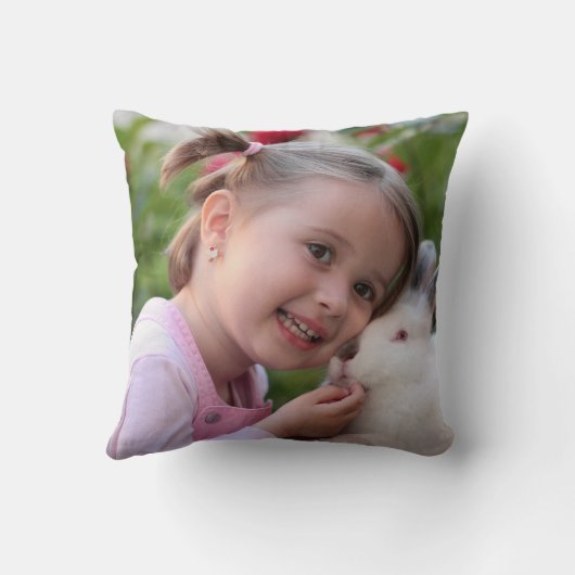 Ik hou van je Grandma Custom Photo Kussen (Achterkant)