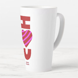 Ik hou van je grote latte Mok