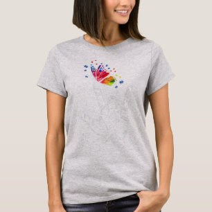 Ik hou van je handgebarentaal Butterfly Puzzle Pie T-shirt