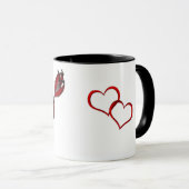 Ik hou van je hart en pijl mok (Voorkant rechts)