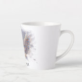 *~* Ik hou van je hart engel vleugels AP78 Ti Amo Latte Mok (Rechts)