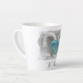*~* Ik hou van je hart OPAL vleugels AP78 Ti Amo Latte Mok (Linkerhoek)