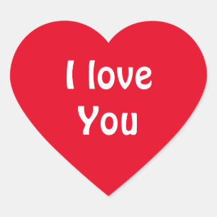 Ik hou van je hart sticker