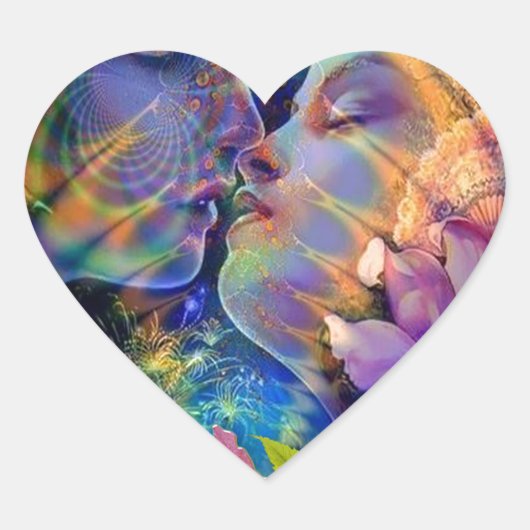 Ik hou van je hart sticker (Voorkant)