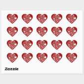 Ik hou van je hart sticker (Vel)