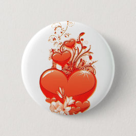 Ik hou van je hart valentijn romantische liefde ronde button 5,7 cm